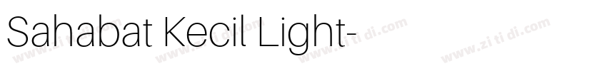 Sahabat Kecil Light字体转换